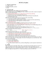 Đề thi thử học kì I môn Vật Lý 8  đề số 16