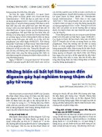 Những biến cố bất lợi liên quan đến digoxin gây hại nghiêm trọng thậm chí gây tử vong (bài dịch) 