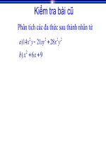 Bài giảng Phân tích đa thức thành nhân tử phương pháp nhóm hạng tử Toán 8