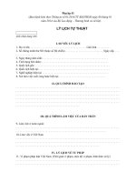 Lý lịch tự thuật