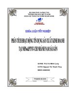 TÍN DỤNG SXKD tại NH NoPTNT CN NAM sài gòn