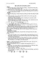 ĐỀ CƯƠNG ÔN THI VÀO LỚP 10