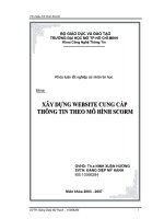 Xây dựng website cung cấp thông tin theo mô hình scorm