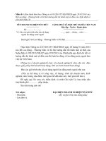 Báo cáo giải trình nhu cầu sử dụng người lao động nước ngoài