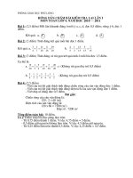 Đề kiểm tra lại lần 1 lớp 4