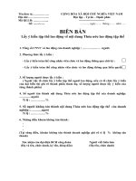 Biên bản lấy ý kiến tập thể lao động về nội dung Thỏa ước lao động tập thể