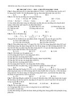 Đề thi thử THPT QG 2014 môn hóa có lời giải chi tiết chuyên vinh lần 1 