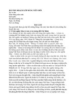 bài thu hoạch lớp đảng viên mới