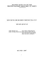 Xây dựng hệ đo điện trở đất đa cực   đề tài NCKH QT 07 19 pdf