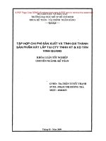 KẾ TOÁN CPSX và TÍNH GIÁ THÀNH SP xây lắp tại CTY TNHH KTXD tân VINH QUANG