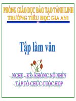 Bài giảng tiếng việt 3 tuần 5 bài tập làm văn   tập tổ chức cuộc họp 3 