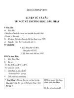 Giáo án tiếng việt 3 tuần 6 bài tập đọc   luyện từ và câu   mở rộng vốn từ trường học , dấu phẩy 4 