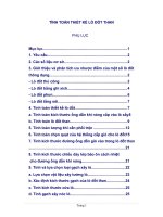 THUYẾT MINH TÍNH TOÀN LÒ ĐỐT THAN LẤY HƠI NÓNG TRỰC TIẾP