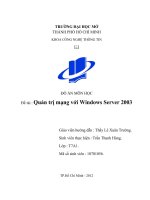 Quản trị mạng với windows server 2003