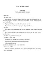 Giáo án tiếng việt 3 tuần 6 bài tập đọc   nhớ lại buổi đầu đi học, phân biệt eooeo, sx, ươnương 4 