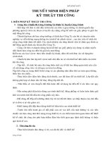 Thuyết minh biện pháp thi công vỉa hè