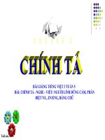 Bài giảng tiếng việt 3 tuần 5 bài chính tả   nghe   viết người lính dũng cảm, phân biệt nl, eneng, bảng chữ 3 