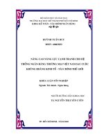 NÂNG CAO NĂNG lực CẠNH TRANH CHO hệ THỐNG NH THƯƠNG mại VN SAU CUỘC KHỦNG HOẢNG KINH tế   tài CHÍNH THẾ GIỚI