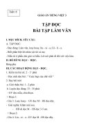 Giáo án tiếng việt 3 tuần 6 bài tập đọc   bài tập làm văn 4 