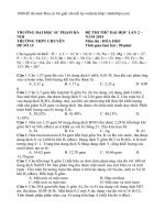 Đề thi thử THPT QG 2014 môn hóa có lời giải chi tiết chuyên sư phạm HN lần 2 
