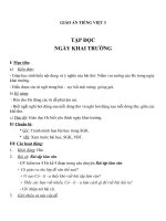 Giáo án tiếng việt 3 tuần 6 bài tập đọc   ngày khai trường 4 