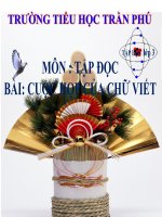 Bài giảng tiếng việt 3 tuần 5 bài tập đọc   cuộc họp của chữ viết 2 