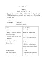 Giáo án tiếng việt 3 tuần 6 bài chính tả   nghe  viết bài tập làm văn, phân biệt eooeo, sx, dấu hỏidấu ngã 3 