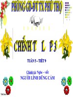 Bài giảng tiếng việt 3 tuần 5 bài chính tả   nghe   viết người lính dũng cảm, phân biệt nl, eneng, bảng chữ 2 