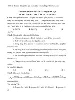 Đề thi thử THPT QG 2014 môn hóa có lời giải chi tiết chuyên sư phạm HN lần 7 