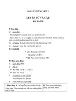 Giáo án tiếng việt 3 tuần 5 bài luyện từ và câu   so sánh 5 