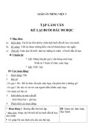 Giáo án tiếng việt 3 tuần 6 bài tập làm văn   kể lại buổi đầu em đi học 5 