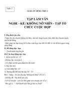 Giáo án tiếng việt 3 tuần 6 bài tập làm văn   nghe   kể không nỡ nhìn, tập tổ chức cuộc họp 5 