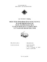 phân tích tình hình tín dụng ngắn hạn và biện pháp nâng cao chất lượng tín dụng ngắn hạn tại ngân hàng đầu tư  phát triển việt nam chi nhánh trà vinh 