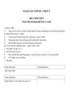 Giáo án tiếng việt 3 tuần 5 bài kể chuyện   người lính dũng cảm 2 