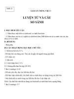 Giáo án tiếng việt 3 tuần 5 bài luyện từ và câu   so sánh 6 