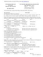 Đề thi thử THPT QG 2015 môn hóa có lời giải chi tiết chuyên hà giang lần 1 