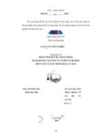 phân tích kết quả hoạt động kinh doanh tại công ty cổ phần chế biến thủy sản và xuất nhập khẩu cà mau 