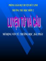 Bài giảng tiếng việt 3 tuần 6 bài tập đọc   luyện từ và câu   mở rộng vốn từ trường học , dấu phẩy 7 