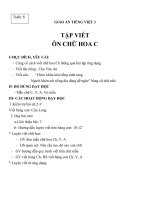 Giáo án tiếng việt 3 tuần 5 bài tập viết   ôn chữ hoa c ( tiếp theo 6 