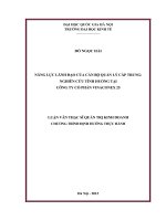 Năng lực lãnh đạo của cán bộ quản lý cấp trung  nghiên cứu tình huống tại công ty cổ phần vinaconex 25   luận văn ths  kinh doanh và quản lý  60 34 01 02 pdf