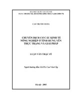 Chuyển dịch cơ cấu kinh tế nông nghiệp ở tỉnh hưng yên thực trạng và giải pháp   luận văn ths  kinh tế  5 02 01 pdf