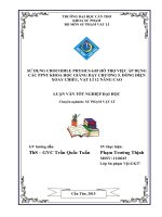 sử dụng crocodile physics 6 05 hỗ trợ việc áp dụng các ppnt khoa học giảng dạy chương 5  dòng điện xoay chiều, vật lí 12 nâng cao 