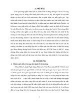 Nội dung và tác động của chính sách tiền tệ đối với việc thực hiện các mục tiêu kinh tế vĩ mô của nước ta hiện nay