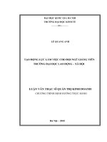 Tạo động lực làm việc cho đội ngũ giảng viên trường đại học lao động   xã hội    b luận văn ths  kinh doanh và quản lý  60 34 01 02   luận văn ths  kinh doanh và quản lý  60 34 05 pdf