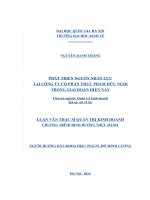 Phát triển nguồn nhân lực tại công ty cổ phần thực phẩm hữu nghị trong giai đoạn hiện nay   luận văn ths  kinh doanh và