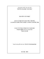 Quản lý đội ngũ giáo viên trường cao đẳng nghề công nghệ và nông lâm phú thọ   luận văn ths  giáo dục học  60 14 05 pdf