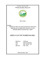 Đánh giá công tác chuyển quyền sử dụng đất trên địa bàn xã bình chân, huyện lạc sơn, tỉnh hòa bình giai đoạn 2012   6 2014