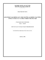 Giải pháp tạo động lực cho người lao động tại tổng công ty đầu tư và phát triển nhà hà nội   luận văn ths  kinh doanh và