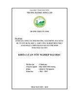 ĐÁNH GIÁ CÔNG tác bồi THƯỜNG, GIẢI PHÓNG mặt BẰNG dự án xây DỰNG KHU a   KHU CÔNG NGHIỆP điềm THỤY (GIAI đoạn 2) TRÊN địa bàn HUYỆN PHÚ BÌNH TỈNH THÁI NGUYÊN
