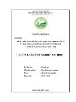 ĐÁNH GIÁ kết QUẢ CÔNG tác GIAO đất, CHO THUÊ đất